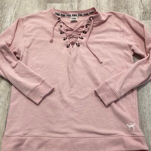 PINK: VNeck Sweatshirt